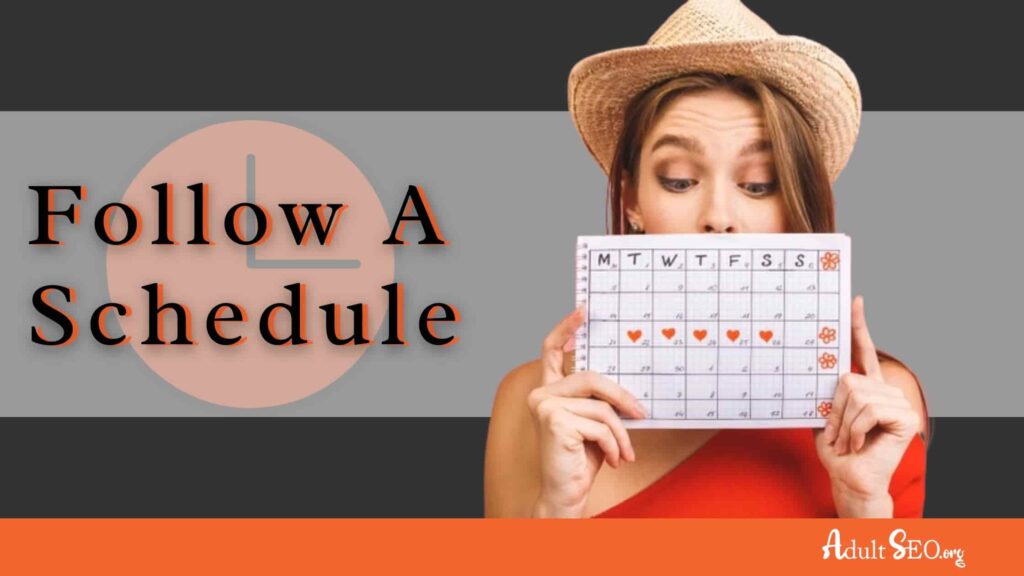 cam girl schedule