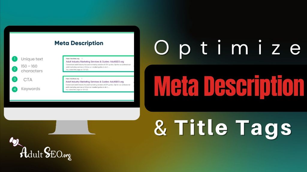 optimize meta description and title tags